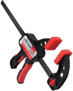 bessey ezs series 12. in trigger style clamp, ezs30- 445 lb clamping force - fast acting one hand woodworking clamps for wood working, carpentry, home improvement, diy, construction projects