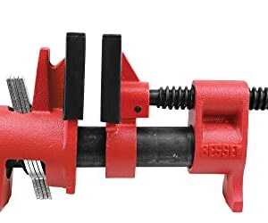 BESSEY PC34-2, 3/4 In. Traditional Style Pipe Clamps - Incredibly Versatile, Easy To Assemble, Indespensable Workshop Clamp For Woodworking, Carpentry, Home Improvement, and DIY Projects