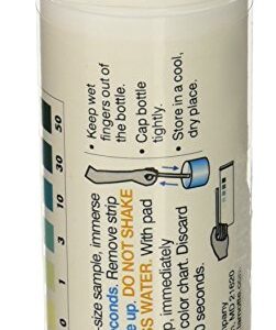 LaMotte 2984LR Insta-Test Hydrogen Peroxide Single Factor Test Strip, 0 ppm-50 ppm Range (Vial of 25 Strips)