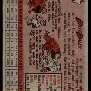 Baseball MLB 1958 Topps #73 Pete Daley EX++ Red Sox