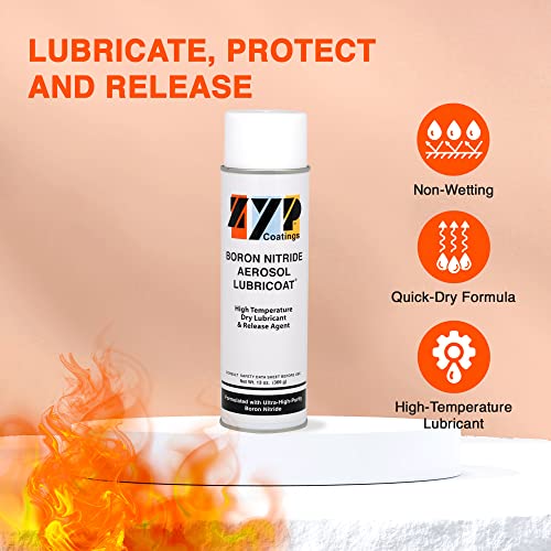 BN Aerosol Lubricoat, 1 can (13 oz. Aerosol can) - Release Agent, High-Temperature Lubricant