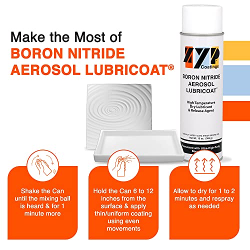 BN Aerosol Lubricoat, 1 can (13 oz. Aerosol can) - Release Agent, High-Temperature Lubricant