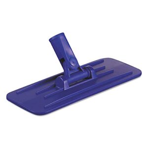 boardwalk bwk00405 4 in. x 9 in. plastic swivel pad holder - blue (12/carton)