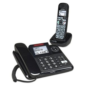 Clarity E814CC Amplified Corded/Cordless Combo with Answering Machine- Bundles (Clarity E814CC)