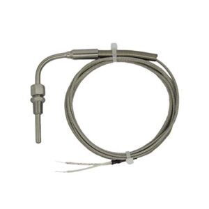 dtc j type thermocouple temperature sensors for exhaust gas with 90° bend probe and 1/8” npt compression fittings