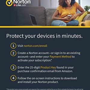 Symantec Norton Security Deluxe – 3 Devices – 1 Year Subscription [PC/Mac/Mobile Key Card]