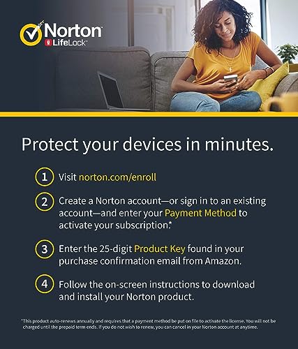 Symantec Norton Security Deluxe – 3 Devices – 1 Year Subscription [PC/Mac/Mobile Key Card]