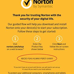 Symantec Norton Security Deluxe – 3 Devices – 1 Year Subscription [PC/Mac/Mobile Key Card]