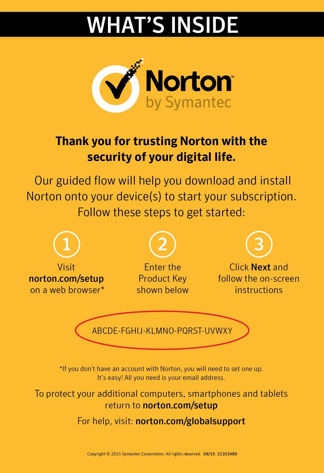 Symantec Norton Security Deluxe – 5 Devices – 1 Year Subscription [PC/Mac/Mobile Key Card]