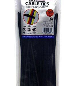 Cambridge Resources CT11-50C0W-B Cable Ties