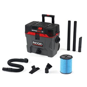 ridgid 50328 pro pack wet/dry vacuum, 10 gallon, red