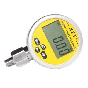 xzt 3.15" 10000 psi digital hydraulic pressure gauge,pressure manometer, pressure sensor with 1/4-inch npt connector,base entry
