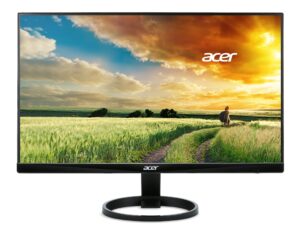 acer 23.8” full hd 1920 x 1080 ips zero frame home office computer monitor - 178° wide view angle - 16.7m - ntsc 72% color gamut - low blue light - tilt compatible - vga hdmi dvi r240hy bidx