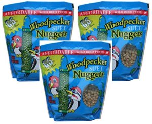 c and s woodpecker suet nuggets (pack of 3)