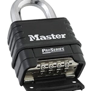 Master Lock-1178 Combination Padlock, Bottom, Black/Silver