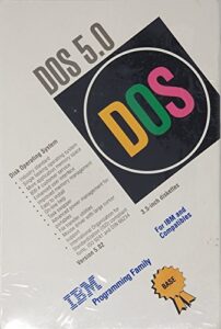 dos 5.0 disk operating system - 3.5-inch diskettes - not cd-rom - 3.5-inch diskettes - not cd rom - ibm programming family by ibm