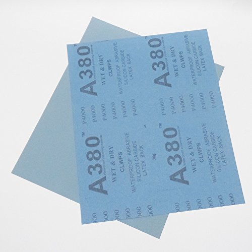 High Precision Polishing Sanding Wet/dry Abrasive Sandpaper 5 Sheets -Grit 4000