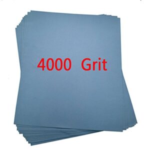 High Precision Polishing Sanding Wet/dry Abrasive Sandpaper 5 Sheets -Grit 4000