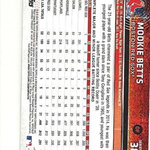 2015 TOPPS FUTURE STARS MOOKIE BETTS ROOKIE BASEBALL TRADING CARD #389 - BOSTON RED SOX - FREE SHIPPING