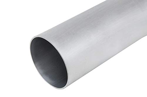 HPS AST-2F-150 6061 T6 Seamless Aluminum Round Straight Tubing, 16 Gauge, 2' Length, 1.5" OD, 0.065" Wall Thickness