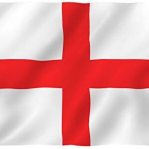 Anley Fly Breeze 3x5 Foot England Flag - Vivid Color and Fade proof - Canvas Header and Double Stitched - English National Flags Polyester with Brass Grommets 3 X 5 Ft