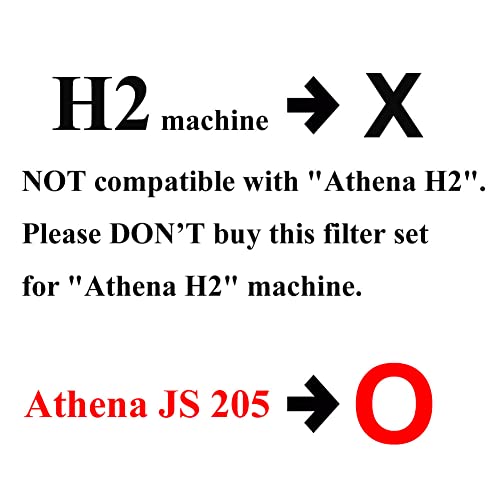 IonHiTech Replacement Filter Set Compatible with Jupiter Ionways ATHENA JS205 Water Ionizer (NOT Compatible with H2 Model)