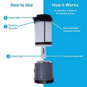 Thermacell Pathfinder Mosquito Repellent Lantern; Water-Resistant LED Lantern Camping Gear Plus Mosquito Control; 15’ Mosquito Protection Zone; DEET-free, No Spray, No Flame, No Scent, No Mess