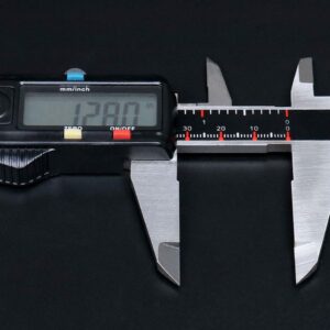 Accusize Industrial Tools 0-8'' / 0-200 mm Elctronic Digital Caliper with Extra Large Screen, Left-Hand, 0.0005''/0.01 mm Resolution, Ab11-L108