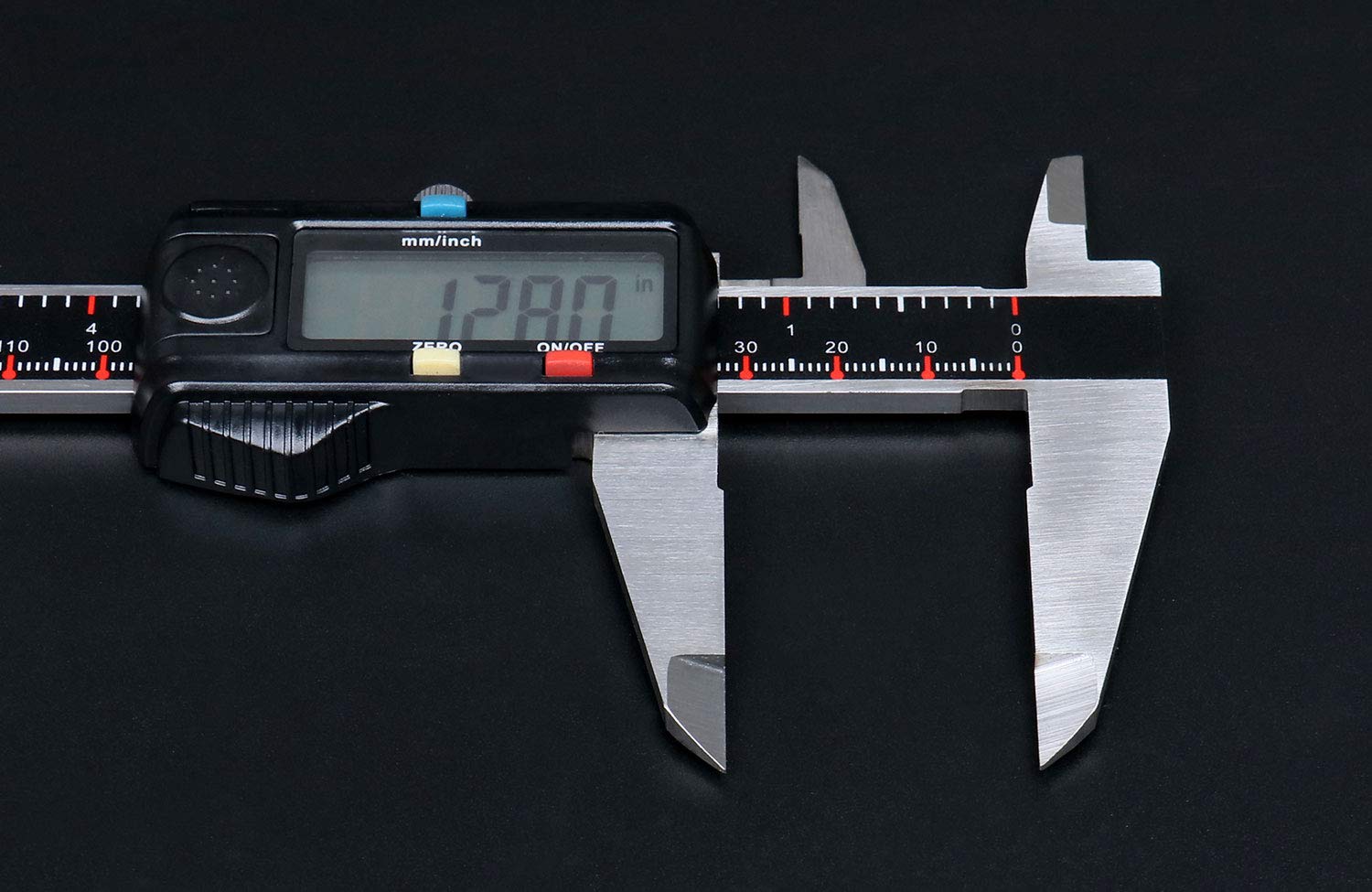 Accusize Industrial Tools 0-8'' / 0-200 mm Elctronic Digital Caliper with Extra Large Screen, Left-Hand, 0.0005''/0.01 mm Resolution, Ab11-L108