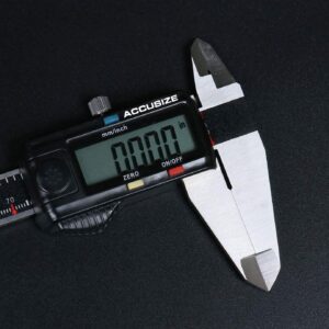 Accusize Industrial Tools 0-8'' / 0-200 mm Elctronic Digital Caliper with Extra Large Screen, Left-Hand, 0.0005''/0.01 mm Resolution, Ab11-L108