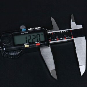 Accusize Industrial Tools 0-8'' / 0-200 mm Elctronic Digital Caliper with Extra Large Screen, Left-Hand, 0.0005''/0.01 mm Resolution, Ab11-L108