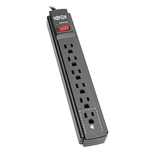 Tripp Lite Protect It! 6-Outlet Surge Protector w/ 15ft Cord, 790 Joules - Black