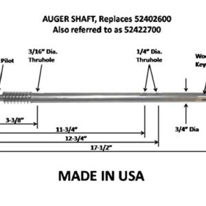 Ariens Compatible Snowblower Auger Gear Shaft Pin Bushing Full Rebuild Kit 524026 52402600 524026 Made in USA