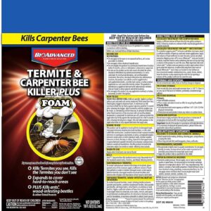 BioAdvanced Termite and Carpenter Bee Killer Plus, Foam, 18 oz