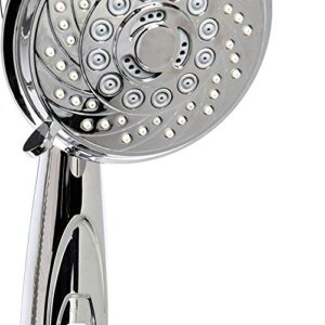 AquaCare By Hotel Spa 7-Setting Filtered Handheld Shower Head with Patented ON/OFF Pause Switch and 3-Stage Shower Filter Cartridge Inside 4 Inch