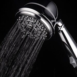 AquaCare By Hotel Spa 7-Setting Filtered Handheld Shower Head with Patented ON/OFF Pause Switch and 3-Stage Shower Filter Cartridge Inside 4 Inch