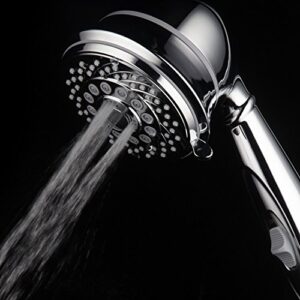 AquaCare By Hotel Spa 7-Setting Filtered Handheld Shower Head with Patented ON/OFF Pause Switch and 3-Stage Shower Filter Cartridge Inside 4 Inch