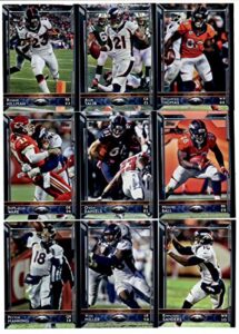 2015 topps nfl football denver broncos team set: 19 cards-demaryius thomas, aqib talib, montee ball, ronnie hillman, owen daniels, demarcus ware, emmanuel sanders, von miller, peyton manning, terrance knighton, c.j. anderson, denver broncos, jeff heuerman