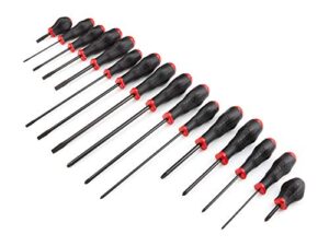 tekton high-torque black oxide blade screwdriver set, 16-piece (#0-#3, 1/8-5/16 in.) | drv41217