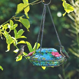 Nature's Way Bird Products GHF7 Hand Blown Illuminated Top Fill Hummingbird Feeder