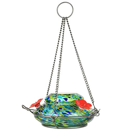 Nature's Way Bird Products GHF7 Hand Blown Illuminated Top Fill Hummingbird Feeder