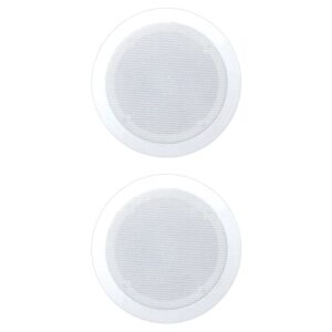 8) New PYLE PRO PDIC61RD 6.5'' 200W 2-Way In-Ceiling/Wall Speaker System White