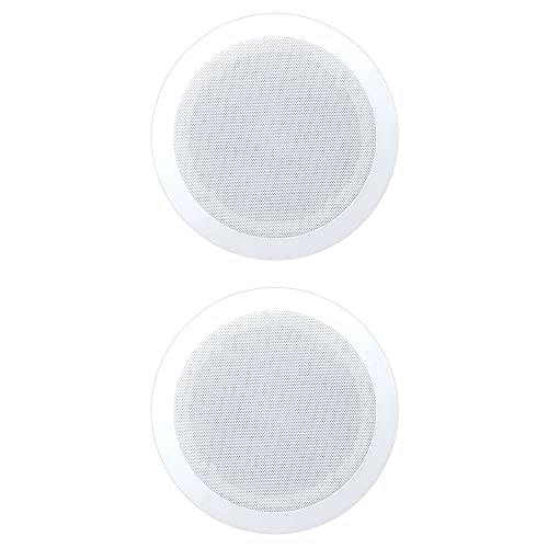 8) New PYLE PRO PDIC61RD 6.5'' 200W 2-Way In-Ceiling/Wall Speaker System White
