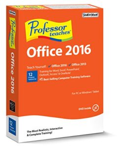 individual software professor teaches office 2016