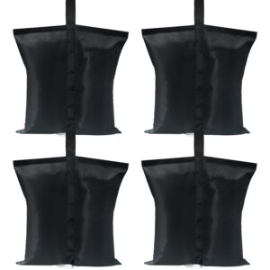 abccanopy canopy weights 112 lbs gazebo tent sand bags,4pcs-pack (black)