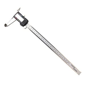 ExGizmo Electronic Digital Caliper 300mm, Stainless Steel 12 Inch Caliper Measuring Tool, Digital Vernier Caliper Gauge Ruler, Easy Switch in SAE (inch) or Metric (mm)