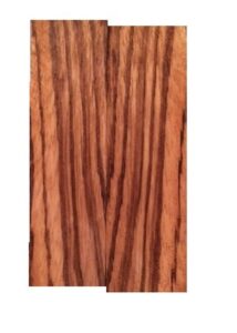 zebrawood knife scales - 3/8"x1.5"x5" - 2 pack