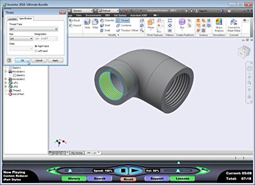 Autodesk Inventor 2016: Tube and Pipe Routed Systems – Video Training Course