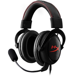 hyperx (khx-hscc-bk) cloud core gaming headset - durable aluminum frame - 53mm drivers - detachable microphone - works with pc/ps4 and xbox one, nintendo switch