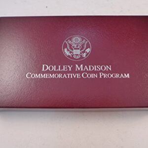 1999 Dolley Madison Silver Dollars Two Piece Set Proof and Uncirculated Gem Uncirculated